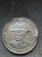 Michael Jackson pièces en argent 1$ légèrement abîmé, Ophalen of Verzenden, Zilver