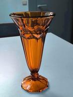 Amberkleurige art deco vaas, Antiek en Kunst, Ophalen of Verzenden
