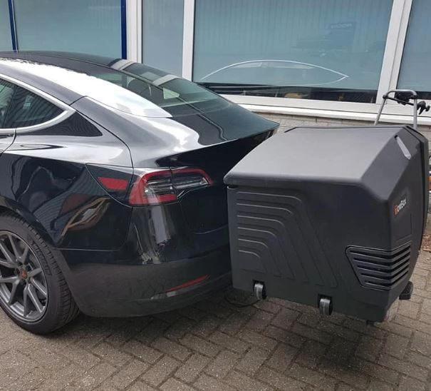 Trekhaakkoffer Towbox te HUUR, Auto diversen, Dakkoffers, Zo goed als nieuw, Ophalen of Verzenden