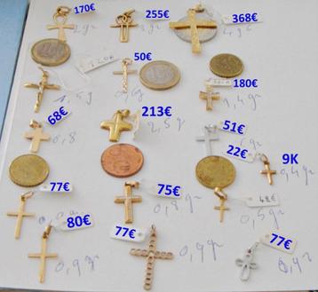 Pendentif croix de vie / égyptienne ou latine, or 18K, NEUF beschikbaar voor biedingen