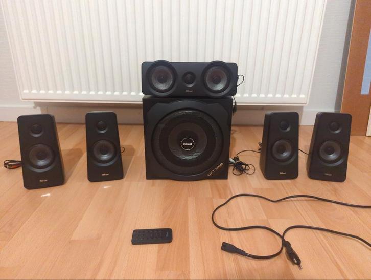 Trust gxt 658 surround speakers, Audio, Tv en Foto, Luidsprekerboxen, Subwoofer, Ophalen of Verzenden