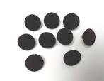 9 boutons à coudre de rechange Burberry noirs avec tissu, Enlèvement ou Envoi, Utilisé, Bouton ou Boutons