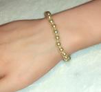 parelarmband witte beige parels vintage, Enlèvement ou Envoi, Neuf, Beige