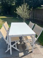 tuinset Bristol, Ophalen, 4 zitplaatsen, Aluminium, Zo goed als nieuw