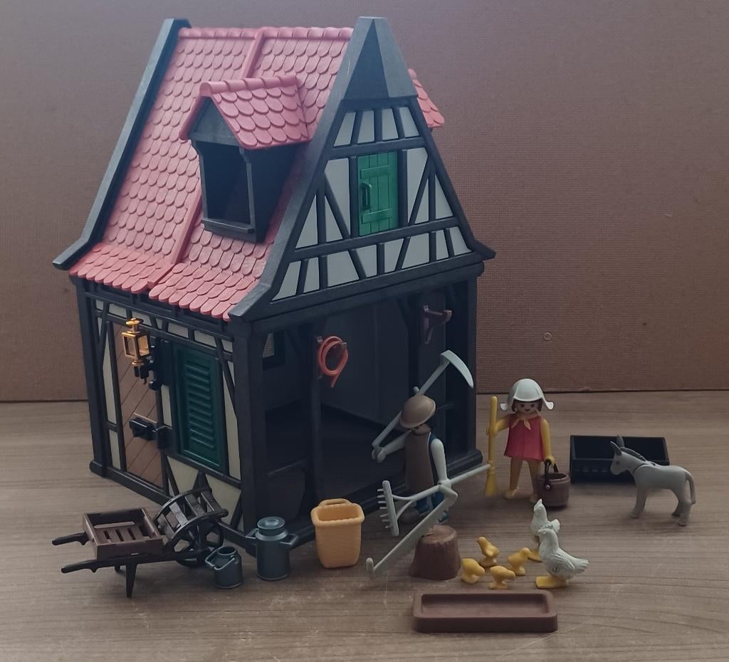 playmobil middeleeuwse boerderij, Kinderen en Baby's, Ophalen of Verzenden, Gebruikt, Complete set