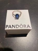 Prachtige Pandora "Blue Sparkling Crown Solitaire" ring, Met kristal, 20 of groter, Blauw, Ophalen of Verzenden