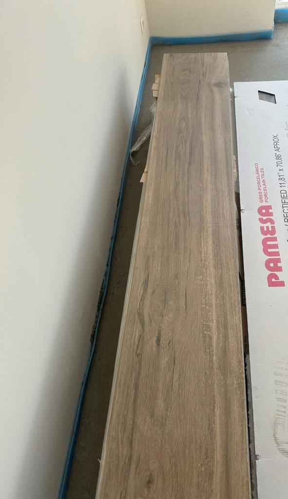 Carelage imitation parquet, Bricolage & Construction, Dalles & Carrelages, Comme neuf, Enlèvement