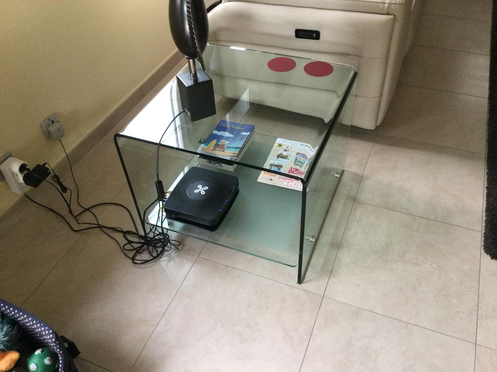 Table de salon en verre, Maison & Meubles, Tables | Tables de salon, Moins de 50 cm, Verre, 50 à 100 cm, Enlèvement