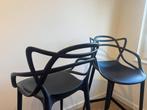 Beaux tabourets de bar Kartell Masters 2 pièces noir 0,65 m, 2 tabourets, Synthétique, Enlèvement, Utilisé