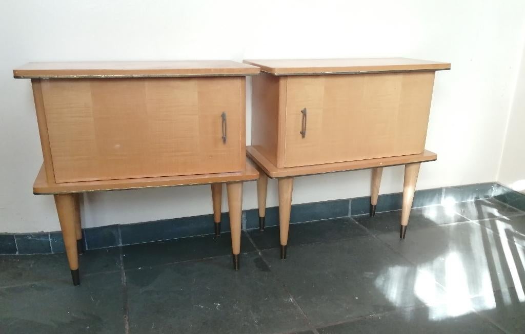 vintage nachtkastjes midcentury retro, Ophalen