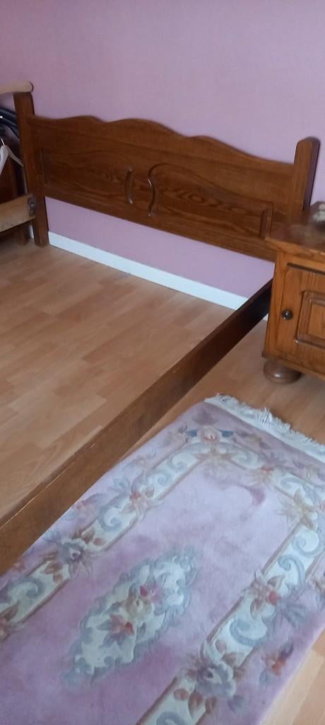 cadre de lit en bois, Maison & Meubles, Enlèvement, Utilisé