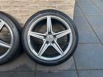 18” AMG Velgen W205 C Klasse - Hankook 225/45/18 245/40/18, Auto-onderdelen, Ophalen, 18 inch, Gebruikt, Banden en Velgen