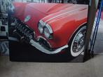 wand canvas :rode auto chevrolet, Ophalen, Zo goed als nieuw