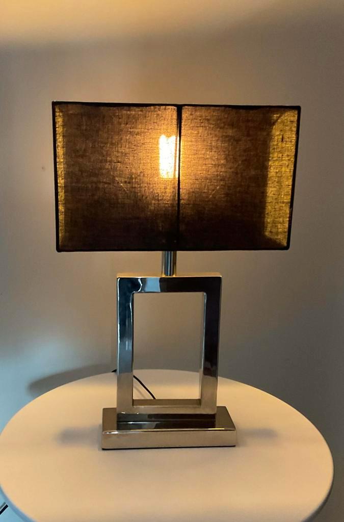 Vintage modernistische lamp, Huis en Inrichting, Lampen | Tafellampen, Gebruikt, Metaal, Ophalen