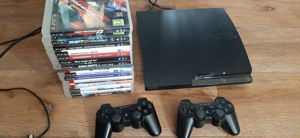Playstation 3 incl accessoires, Games en Spelcomputers, Ophalen, Met 2 controllers