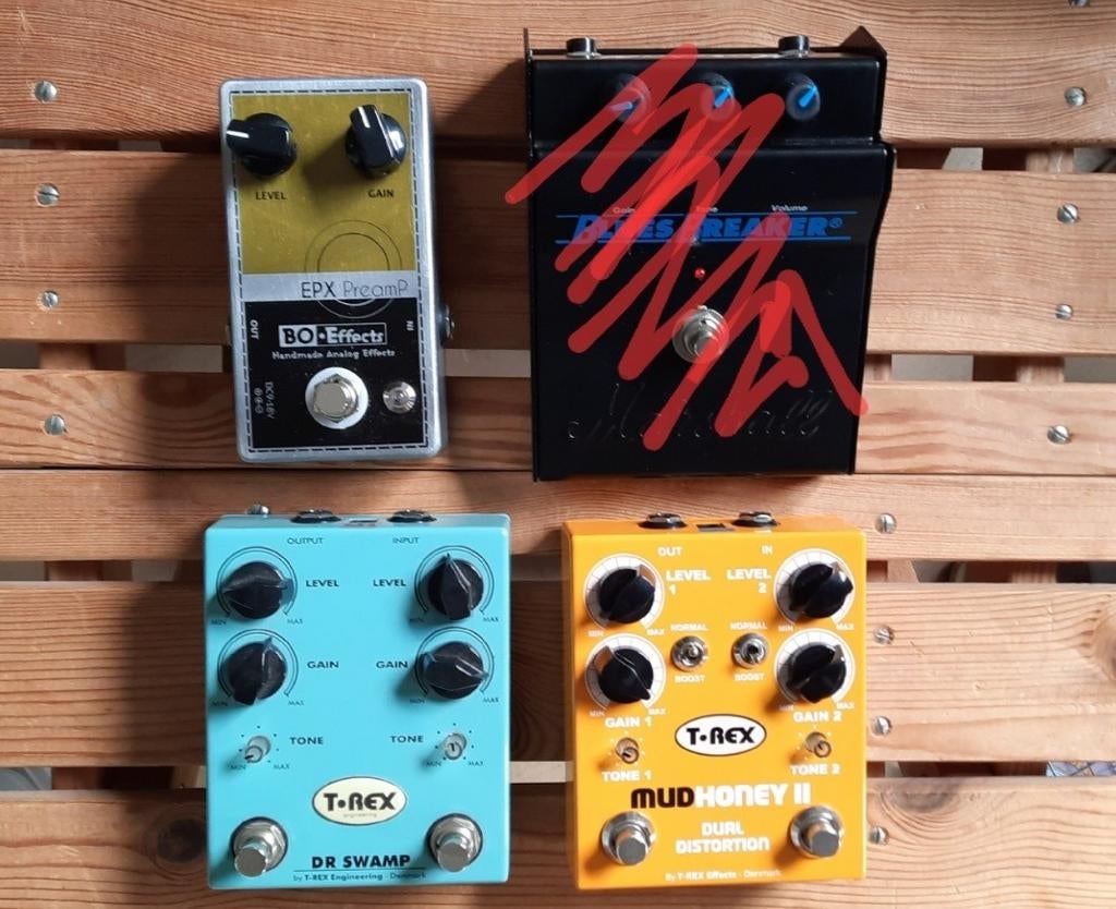 Lot de pédales ( T-Rex + Bo*Effects), Musique & Instruments, Effets, Enlèvement ou Envoi