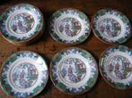 12 assiettes Canton anglaises décor chinois, Ophalen of Verzenden