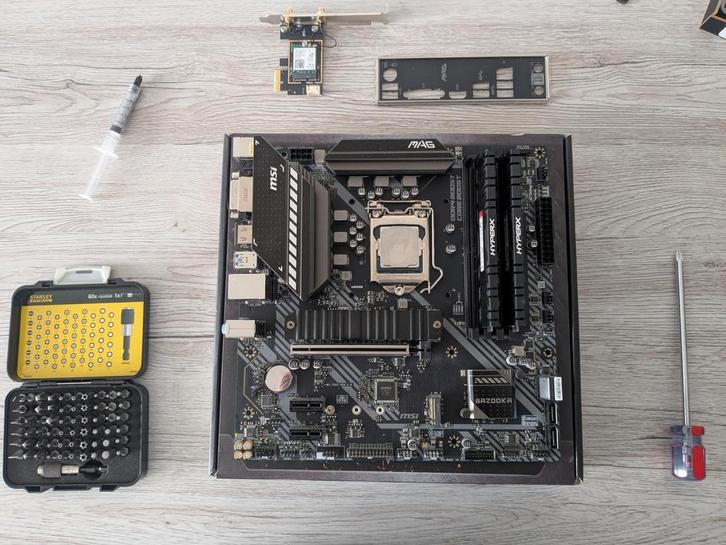 I5 10400F + B460M + 16 GO DDR4 2666 CL13 +..., Informatique & Logiciels, Cartes mères, Comme neuf, Intel, DDR4, Enlèvement ou Envoi