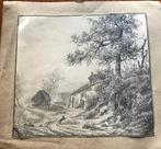 Tekening 1894 in potlood gesigneerd De Vinge, Ophalen of Verzenden