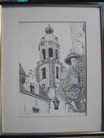 Toren St Andries Antwerpen  Inkttekening, Antiek en Kunst, Verzenden