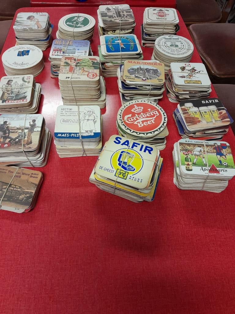 Oude bierkaartjes, Ophalen