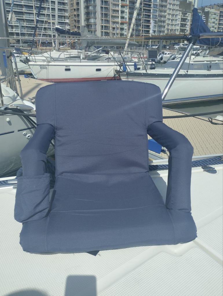 Fauteuil de bateau bleu marine, Watersport en Boten, Motorboten en Motorjachten, Ophalen