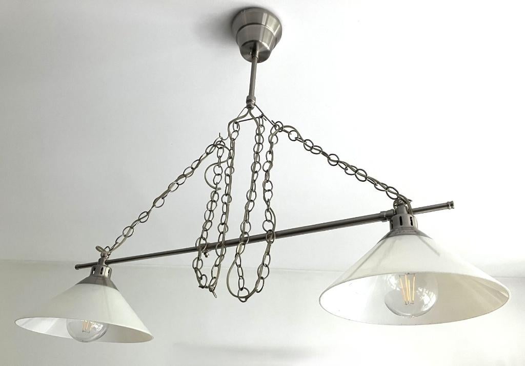 Luminaire suspension, Maison & Meubles, Lampes | Suspensions, Enlèvement, Utilisé, Verre, Neo-retro