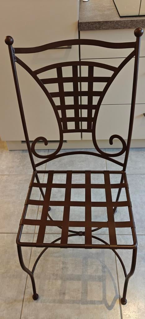 6 chaises rustique en fer, Enlèvement