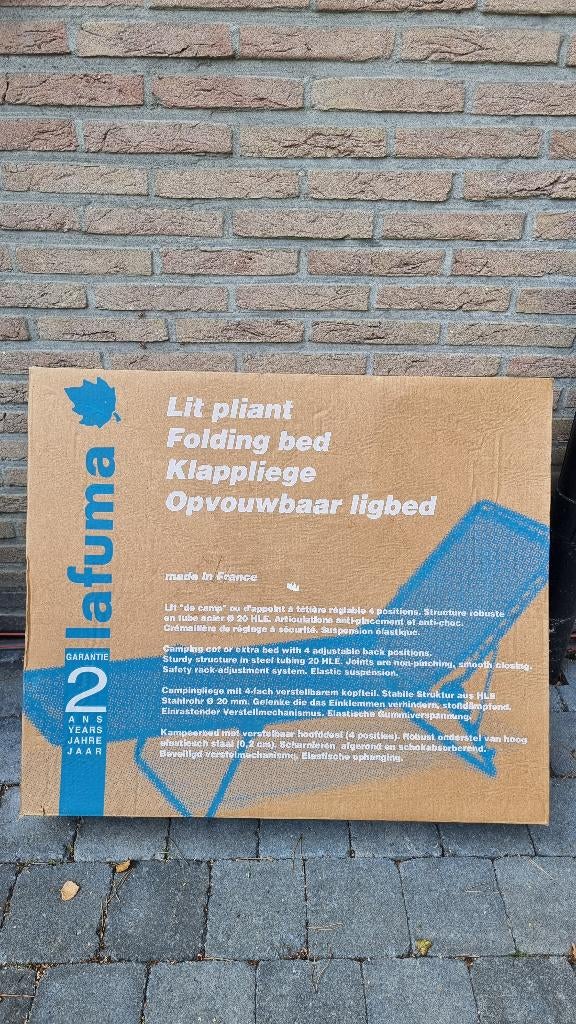 Ligbed Lafuma, Tuin en Terras, Ophalen, Nieuw, Verstelbaar