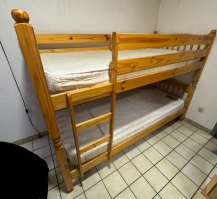 lit superposé ou utilisé comme 2 lits séparés, 100 cm, 210 cm, Enlèvement, Utilisé