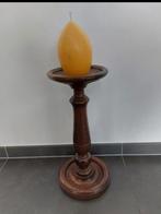 Staander voor kaars, Gebruikt, Ophalen of Verzenden, Kandelaar, Hout