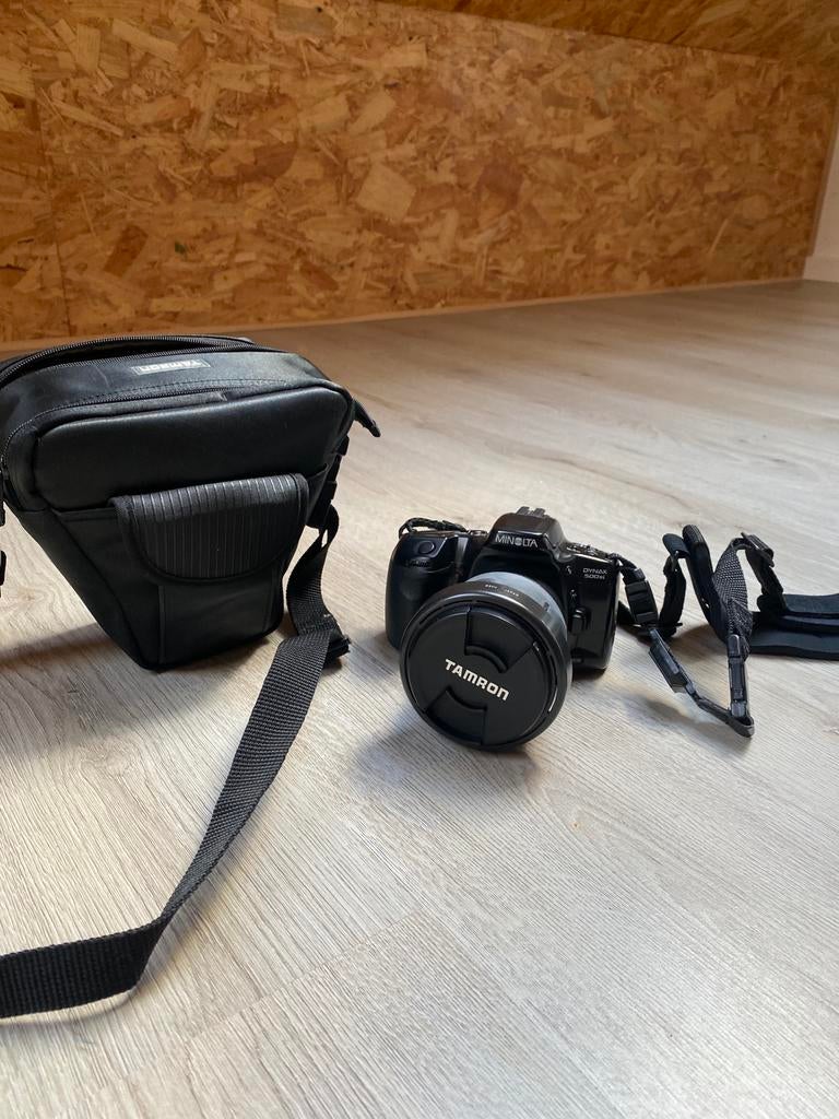 Minolta Dynax 500si + objectif Tamron 28-200 mm 1:3.8-5.6, TV, Hi-fi & Vidéo, Appareils photo analogiques, Enlèvement ou Envoi