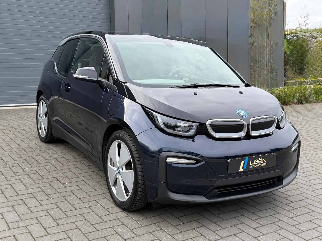 BMW i3 94Ah REX – Navi Pro – Harman Kardon – Pano – Keyless, Auto's, BMW, Automaat, Monovolume, Euro 6, Blauw