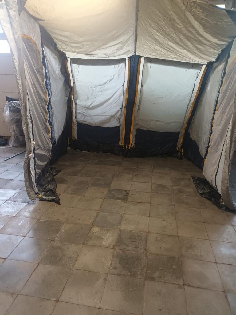 Voortent Starcamp, Ophalen