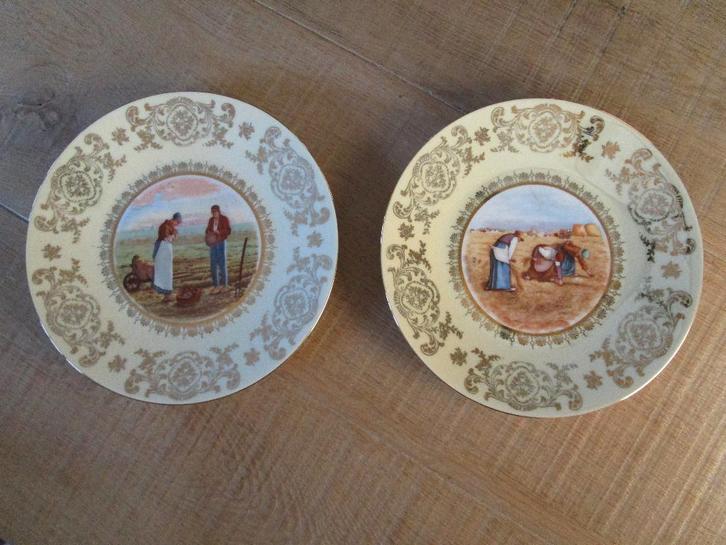 4 sierborden Angelus, Collections, Porcelaine, Cristal & Couverts, Neuf, Assiette ou Plat, Porcelaine, Enlèvement ou Envoi