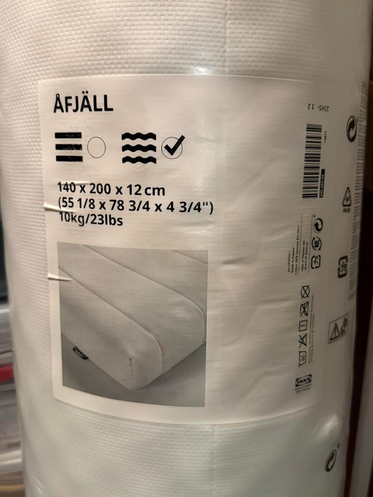 Matelas IKEA neuf 140x200cm, Maison & Meubles, Enlèvement, Comme neuf, Matelas