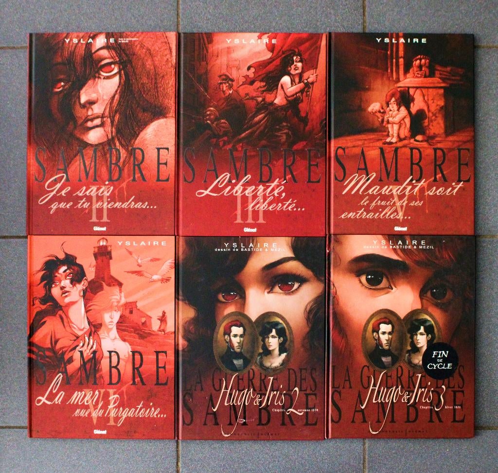 Sambre 6 albums hardcover, Boeken, Stripverhalen, Gelezen, Meerdere stripboeken, Ophalen of Verzenden