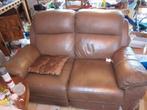 canapé cuir 2 place, 75 à 100 cm, Enlèvement, Utilisé, 150 à 200 cm