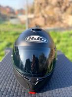 Casque moto modulable hjc full black XL, Motos, Enlèvement ou Envoi, XL, HJC