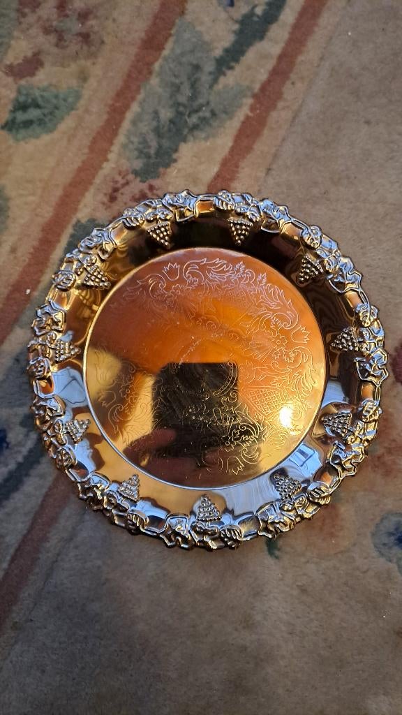 Zilverkleurig bordje, Antiek en Kunst, Antiek | Overige Antiek, Ophalen