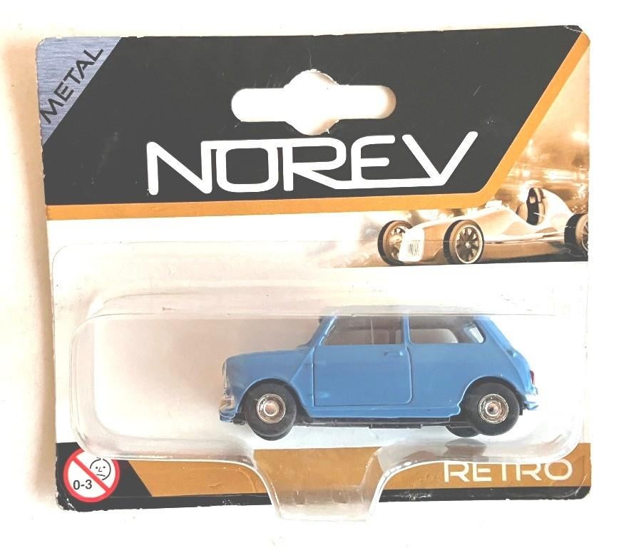 Mini Cooper blauw Norev., Hobby en Vrije tijd, Modelauto's | Overige schalen, Zo goed als nieuw, Auto, Ophalen of Verzenden
