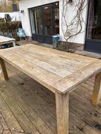 Teaken tafel, Tuin en Terras, Ophalen, Gebruikt, Rechthoekig
