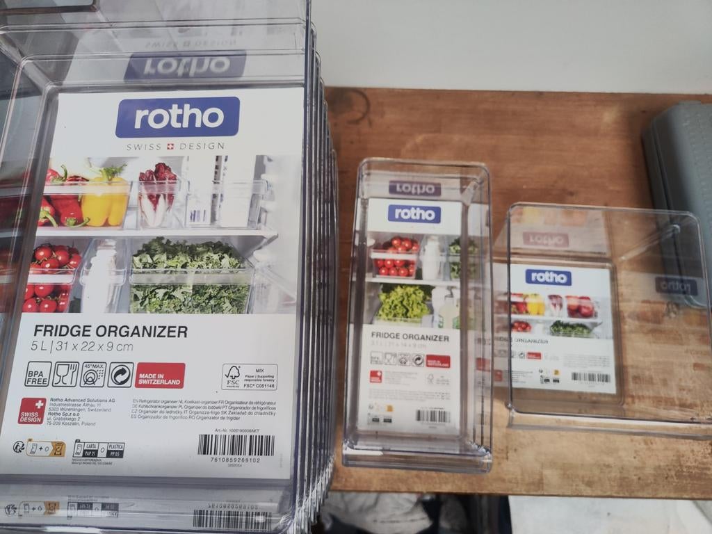 Lot Bacs plastiques frigo, Enlèvement, Neuf