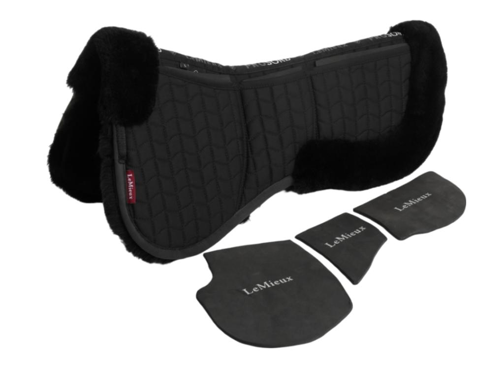 LeMieux Merino Prosorb 3 pocket Zadelonderlegger Zwart SALE!, Full (L), Ophalen of Verzenden, Zadelpad, Zwart