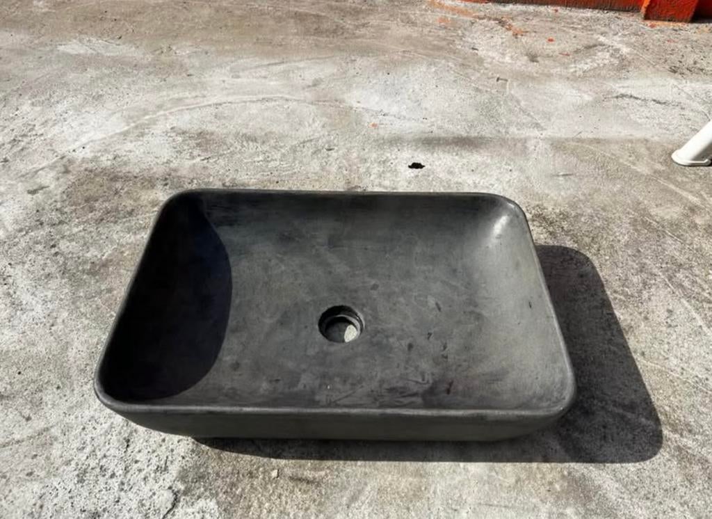 Vasque à poser – effet pierre/béton, Enlèvement, Neuf, Béton