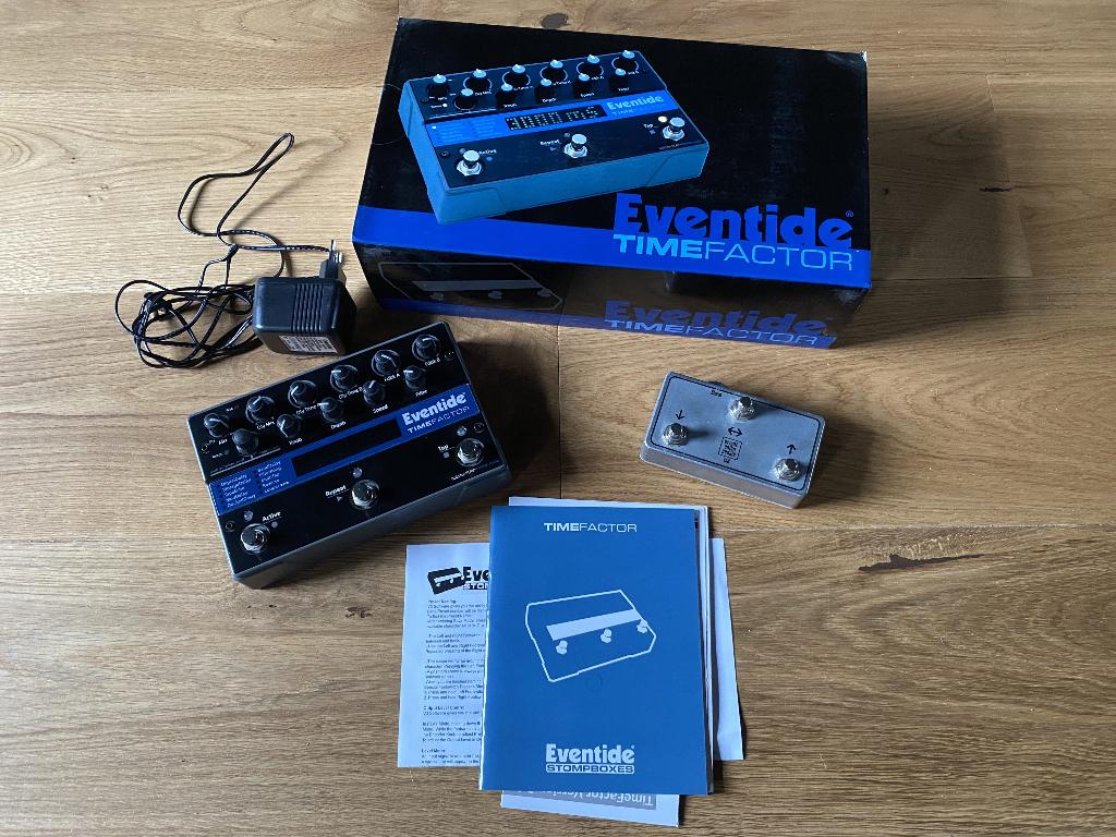 Eventide - Time Factor + Footswitch (perfect condition), Ophalen of Verzenden, Zo goed als nieuw, Delay of Echo