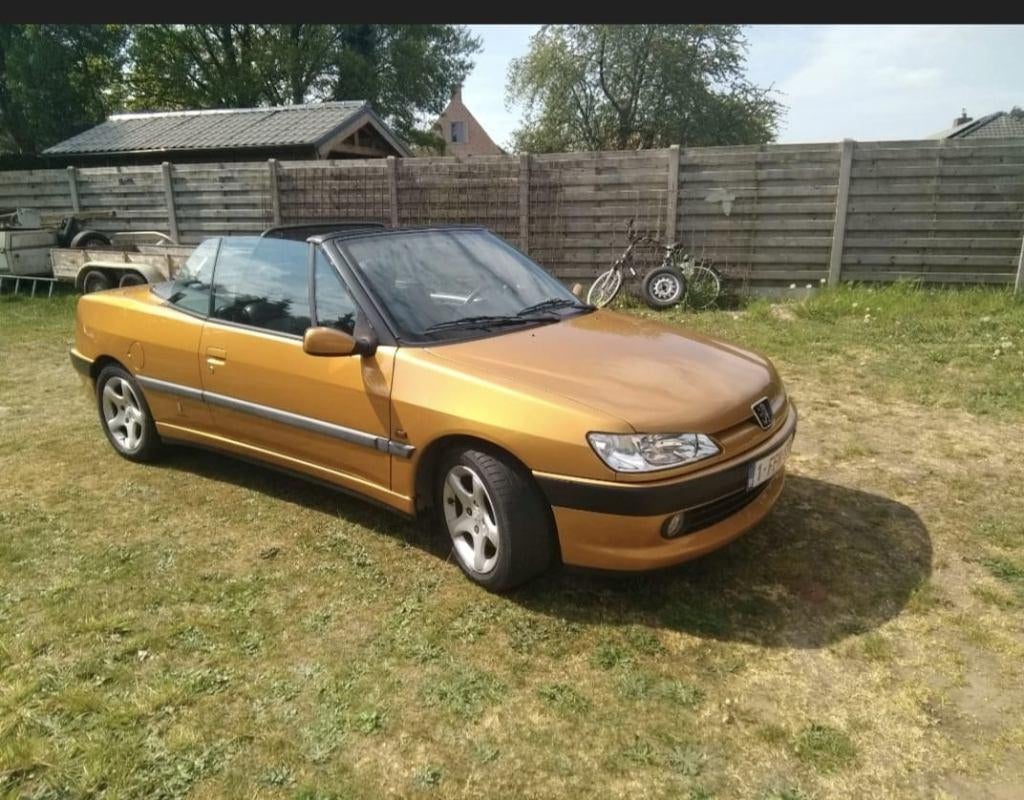 Peugeot 306, Auto's, Peugeot, Lichtmetalen velgen, Zwart, Cabriolet, Leder