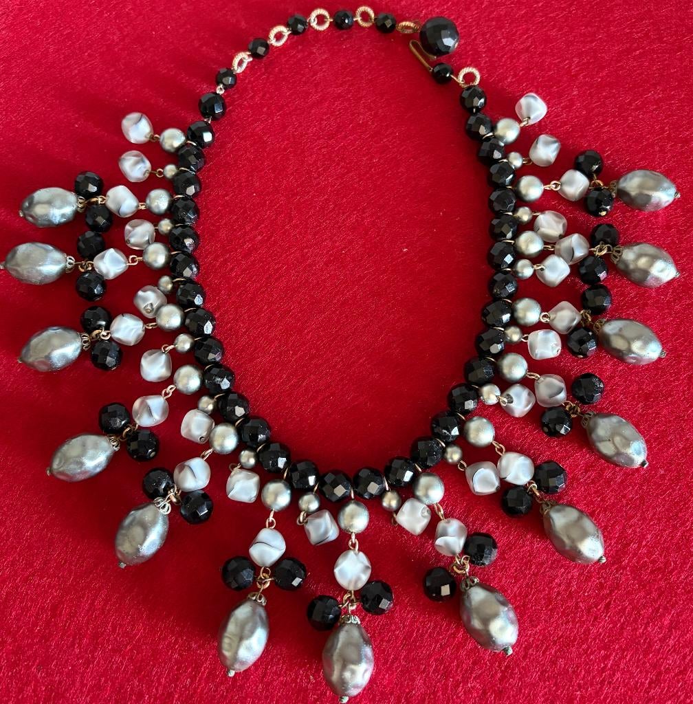 Collier Vintage Années 1980 - Bijoux de Mode, Bijoux, Sacs & Beauté, Bijoux anciens, Enlèvement ou Envoi, Autres matériaux, Collier