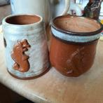 Orval drinkbekers . Handwerk . 11 cm hoog ., Verzamelen, Ophalen of Verzenden