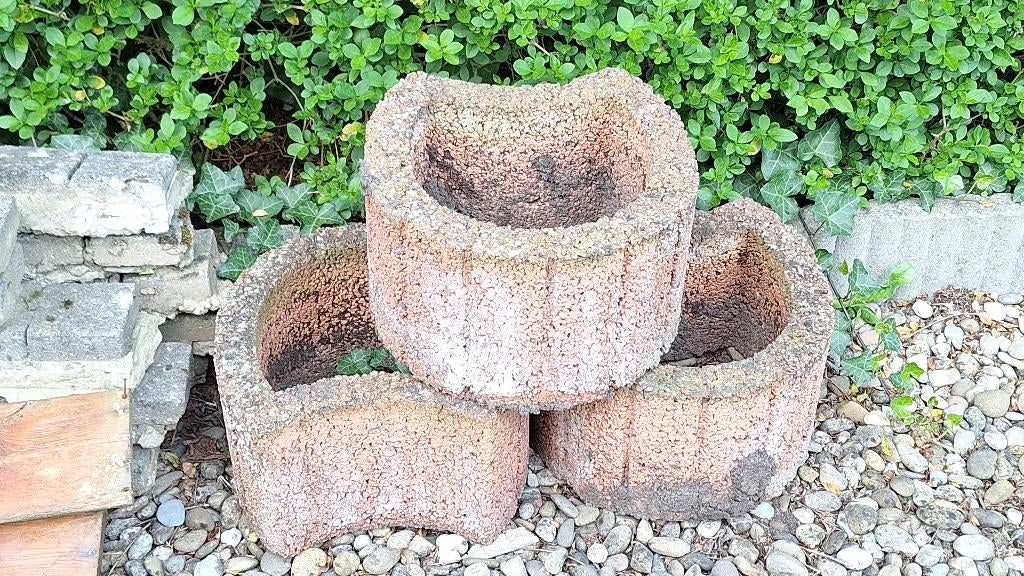 Bac a fleur, Jardin & Terrasse, Bacs à fleurs & Jardinières, Moins de 30 cm, Béton, Enlèvement, Utilisé